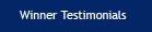 Winner Testimonials