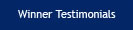 Winner Testimonials