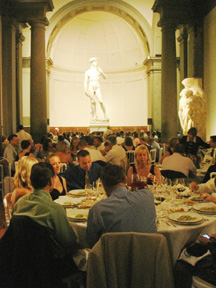 Incentive Group Travel Farewell Dinner with Michelangelo's David